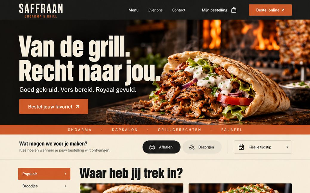 Voorbeeld van het ontwerp Grill